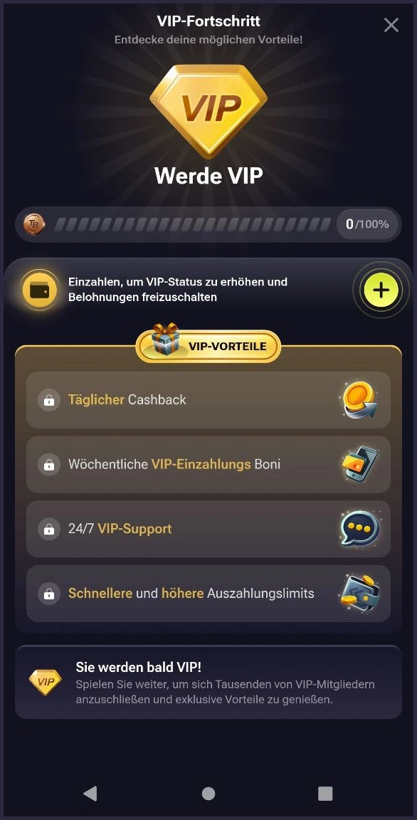 Exklusives VIP-Programm im TenoBet Casino